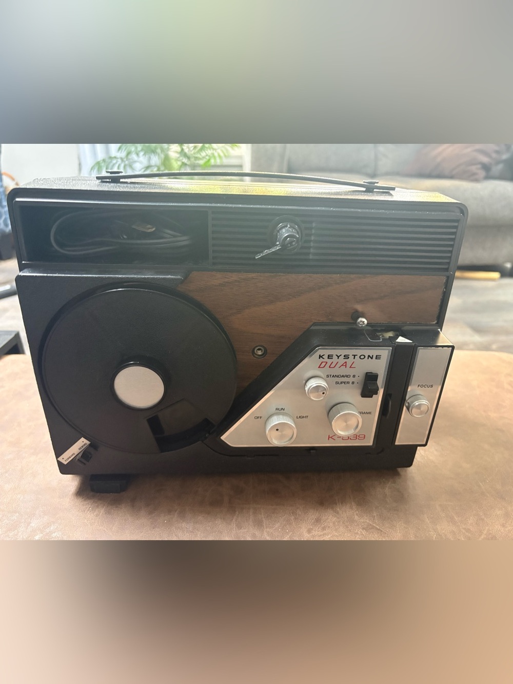 Vintage Keystone Dual 539 / K-539 Dual 8 Movie Projector in original box.